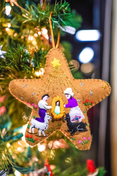 Nativity Star Ornament